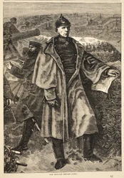 Von Moltke davanti a Parigi, novembre 1870, illustrazione da Cassells History of the War between France and Germany, 1870-1871