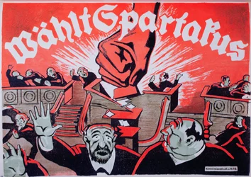 Votate Spartacus, manifesto elettorale della Lega Spartachista, 1918