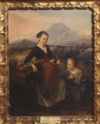 La donna che suona la ghironda
