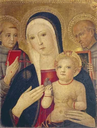 Madonna con Bambino e San Francesco e San Bernardo (olio su tavola)