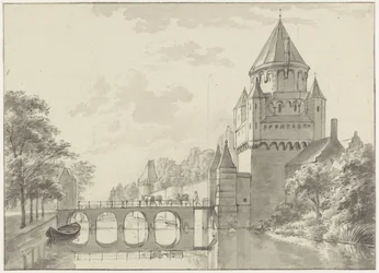 Vista sulla Kleine Houtpoort, Haarlem