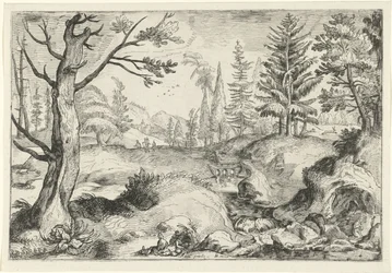 Paesaggio con ruscello