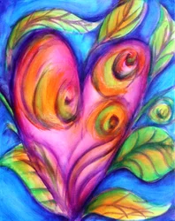 G Cuori 03, 2016 (acrilico su tela)