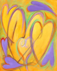 G Cuori 11, 2016 (acrilico su tela)