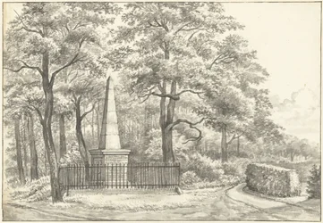 Il monumento a Witte van Haemstede, eretto nel 1817 da David Jacob van Lennep presso la Casa di Manpad a Heemstede