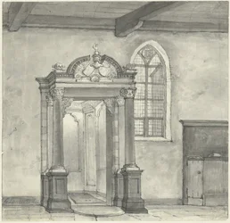 Ingresso alla cappella con la cripta dei Signori di Zandvoort, nella chiesa di Zandvoort