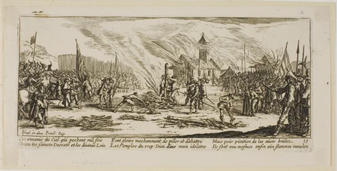 Il palo, tredicesima tavola da Le grandi miserie della guerra