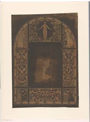 Progetto per la cornice di un calendario per il 1901 con donne e fiori