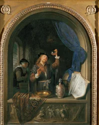 Il medico (dipinto su legno di quercia)
