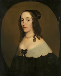Ritratto di Louise Christina, 1650 circa (olio su tavola)