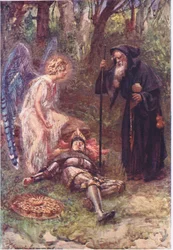 "Guarda questa vista pesante, tu reverendo Sire", Storie dalla Regina delle Fate pubblicate da George Harrap and Company