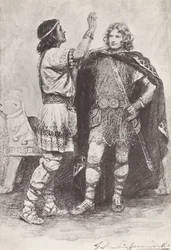 Illustrazione per La Storia di Hereward, Il Campione d