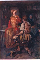 "Spesso portava dal bosco frutti selvatici, i cui lati erano purpurei e sorridevano di rosso!", Storie dalla Regina delle Fate pubblicate da George Harrap and Company