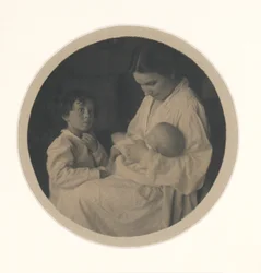Nancy, Paul (a 3 anni e mezzo) e Claire (a 5 mesi)