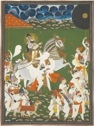 Maharana Bhim Singh in Processione