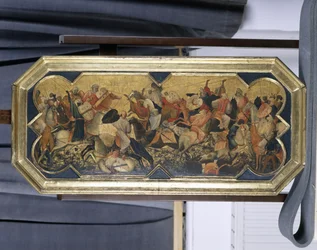 Scena di battaglia con cavalieri orientali
