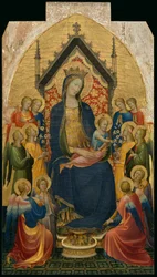 Madonna con Bambino e angeli musicanti, 1410 circa (tempera e foglia d