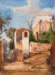 Santuario lungo la strada, con aggiunte del Principe Luigi Maria di Borbone (1838-1886), 13 giugno 1853