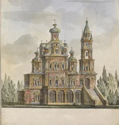 Progetto per la Chiesa della Dormizione della Theotokos in via Pokrovka a Mosca