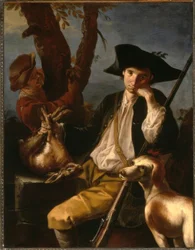 Il cacciatore a riposo