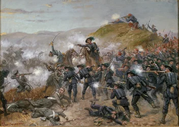 La battaglia di Cernaia, ultimo quarto del XIX secolo (olio su cartone)