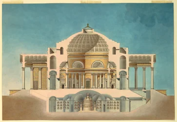 Disegno per un oratorio (cappella commemorativa)