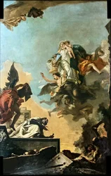 Nostra Signora del Carmelo che dona lo scapolare a San Simone Stock, 1749