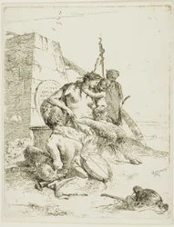 Famiglia di satiri con l