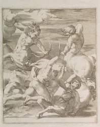 Battaglia tra Ercole e i Centauri, 1527