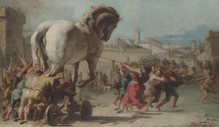 La processione del cavallo di Troia a Troia, c.1760