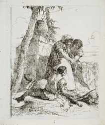 Mago che Indica una Testa Ardente a Due Giovani, c. 1740s
