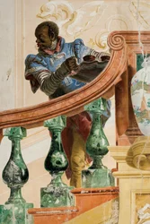 Servitore moro con un vassoio, dalla Sala delle scene di carnevale nella Foresteria, 1757