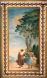 Tre Contadini Visti da Dietro, dalla Stanza delle Scene Rustiche, nella Foresteria, 1757
