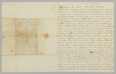 Lettera a Samuel Fox da Giles Saunders riguardante il commercio degli schiavi, 9 marzo 1847