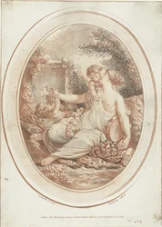 Baccanale con ninfa e due putti