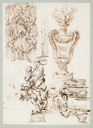 Uno Schermo Forato, Urna, una Fontana e Due Bacini