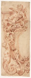 Progetto per un cartiglio, prima metà del 1700