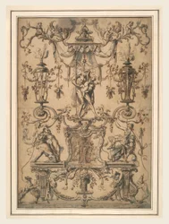 Pannello ornamentale con il Tempo