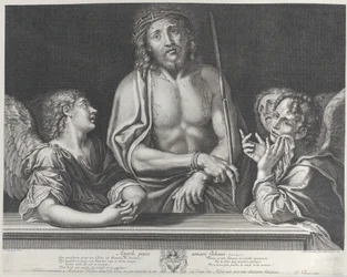 Ecce Homo con tre angeli