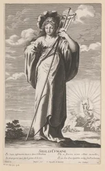 Sibilla Cumana, con la resurrezione di Cristo sullo sfondo