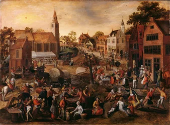 Fiera del villaggio a Saint-Joris