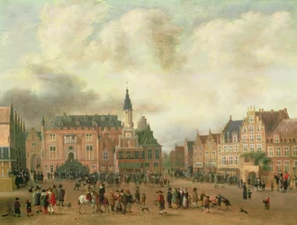 Annuncio della pace di Breda nel Grote Markt, Haarlem, c.1667