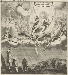 Cristo appare in cielo
