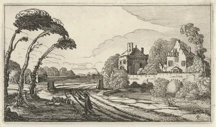 Pastore in un paesaggio (Twaalf landschappen met figuren)