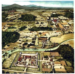 Veduta di un paesaggio tipico dell