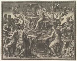 Apollo e le Muse, ca. 1557