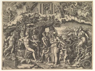 Il giudizio di Paride, 1555