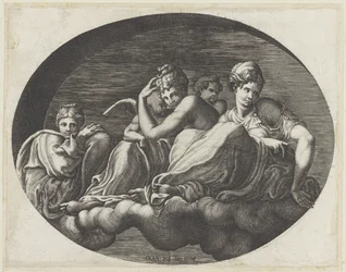 Venere, due dee e due putti