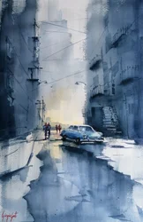 Classic Car City - Pioggia