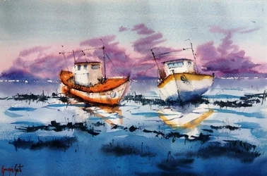 Riflessioni sulle barche con la bassa marea